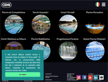 Tablet Screenshot of cemi.it